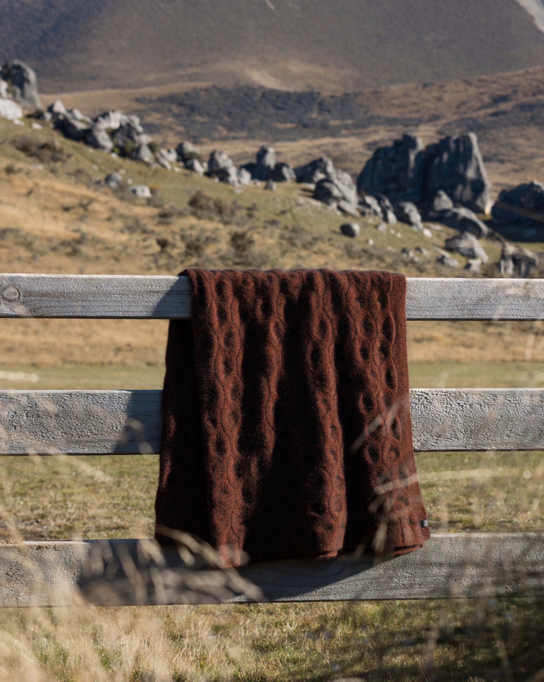 Noble Wilde Leaf Blanket - Black
