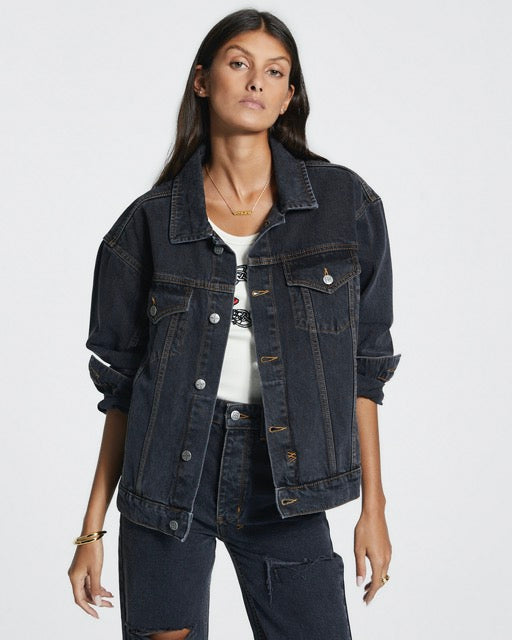 Ksubi Oversized Jacket - Raven