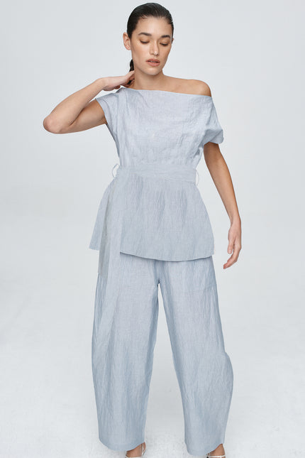 Marle Jude Top - Bleu Stripe