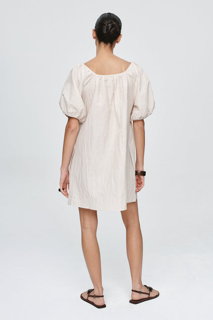 Marle Kendra Mini Dress - Cashew