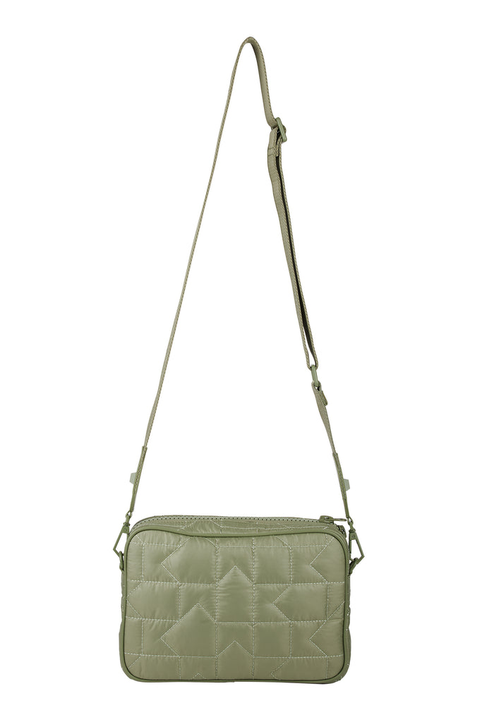 Karen Walker Monogram Quilted Large Camera Bag - Sage