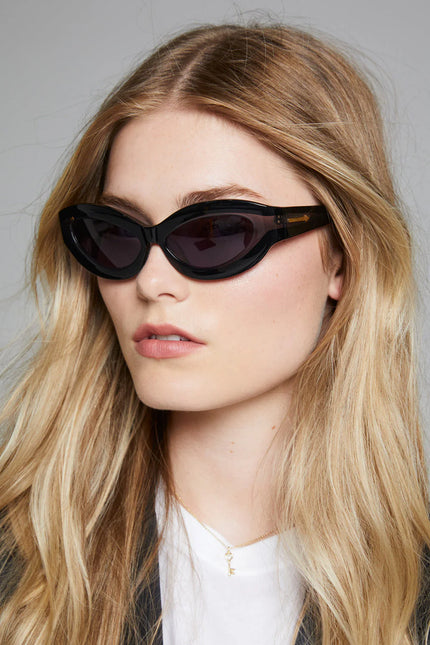 Karen Walker Hana Sunglasses - Black