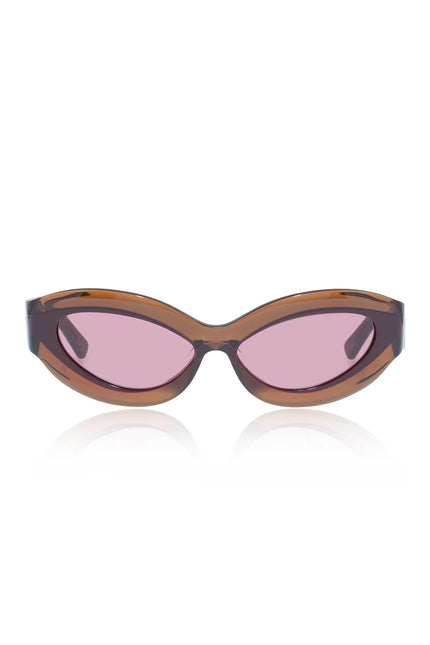 Karen Walker Hana Sunglasses - Tobacco