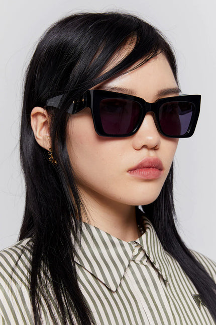 Karen Walker Immortalised Sunglasses - Black