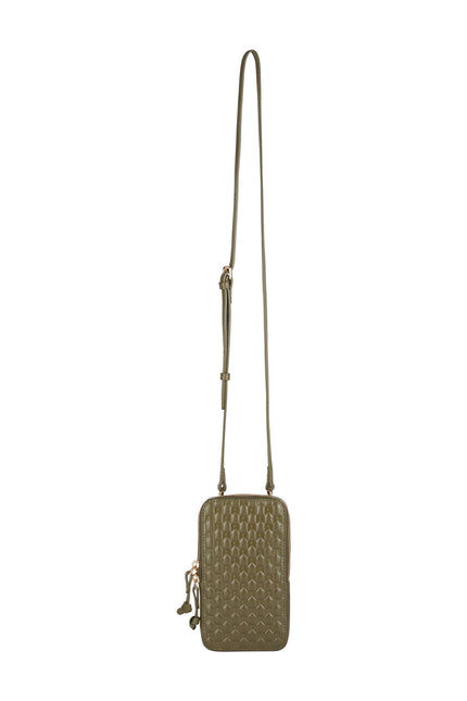 Karen Walker Monogram Mini Bag - Leather - Dark Olive