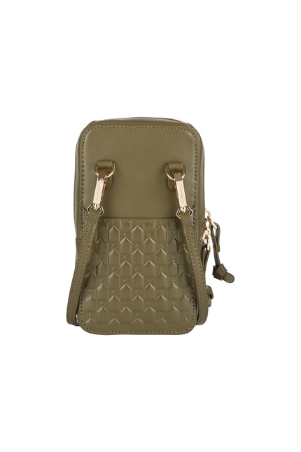 Karen Walker Monogram Mini Bag - Leather - Dark Olive