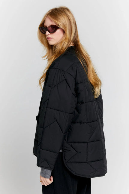 Karen Walker Quilted Monogram Jacket ~ Black