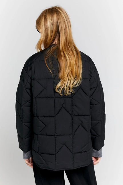 Karen Walker Quilted Monogram Jacket ~ Black