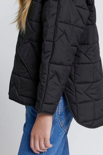 Karen Walker Quilted Monogram Jacket ~ Black