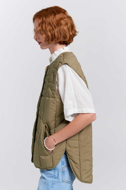 Karen Walker Quilted Voyager Vest - Herb Green