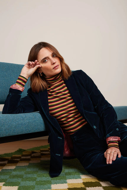 King Louie Brooke Blazer - Gamine Velvet