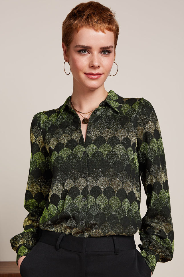 King Louie Maisie Blouse - Diva Jacquard