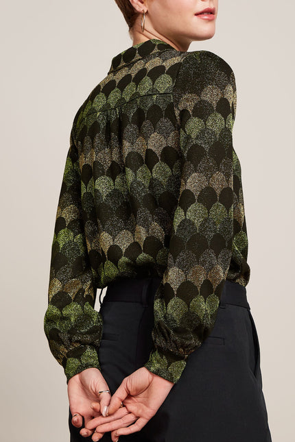 King Louie Maisie Blouse - Diva Jacquard