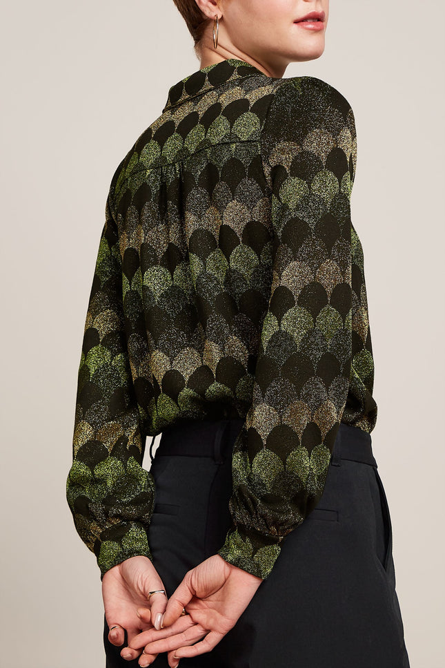 King Louie Maisie Blouse - Diva Jacquard