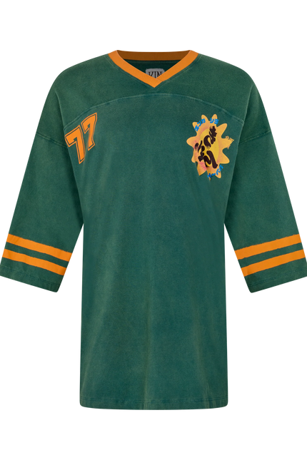 Kinga Csilla 77 Sun Team Tee Dress - Kelly Green/ Orange