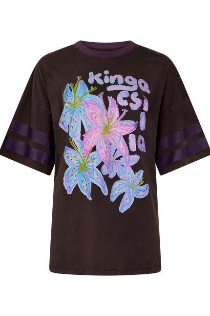 King Csilla Hyper Lily OG Tee - Charcoal
