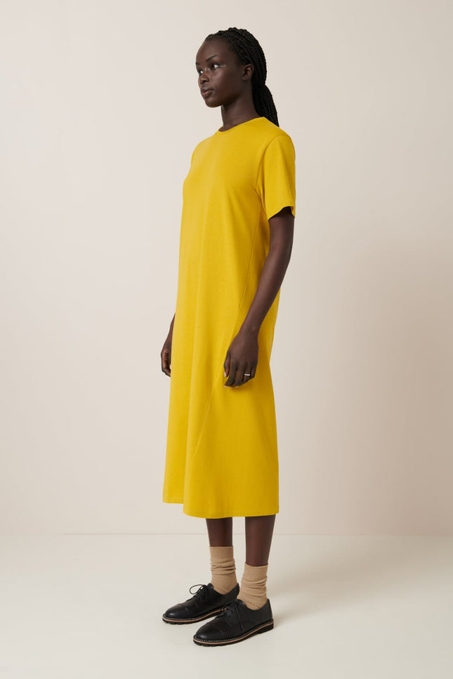 Kowtow Tee Dress - Mineral Yellow