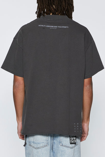 Ksubi Kingdom Ekcess SS Tee - Faded Black
