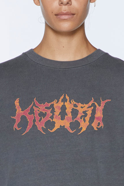 Ksubi Sabbath Long Sleeve Tee - Charcoal