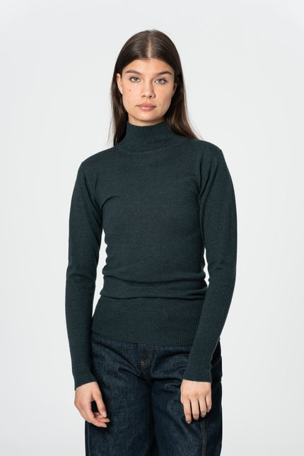 Dinadi - MERINO Turtleneck - Peacock Green