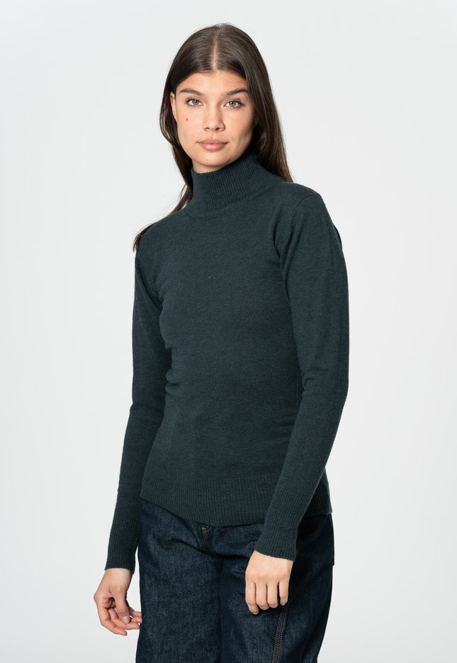 Dinadi - MERINO Turtleneck - Peacock Green