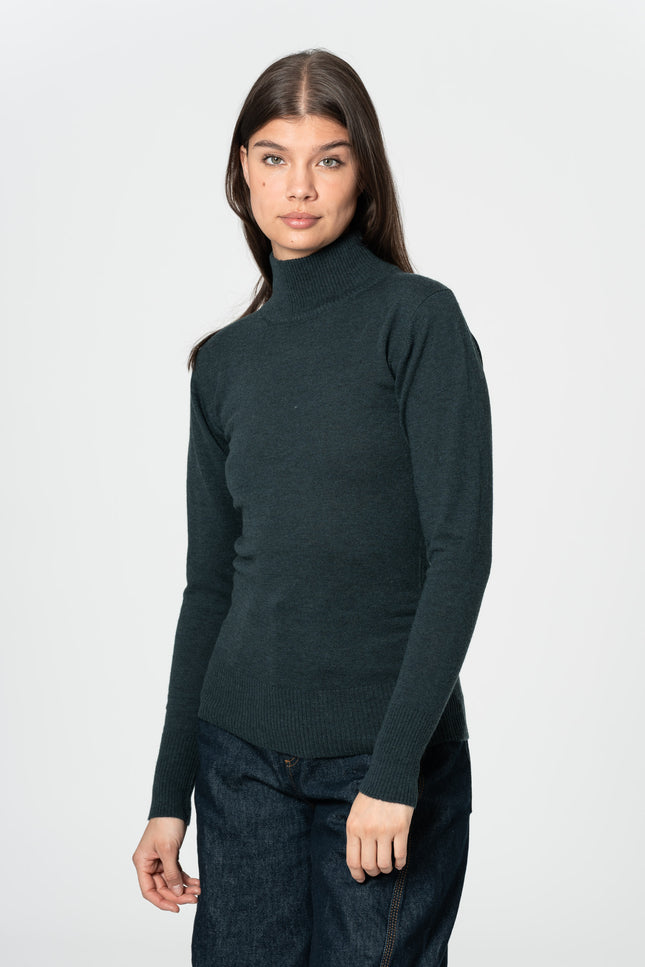 Dinadi - MERINO Turtleneck - Peacock Green