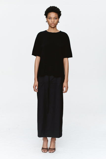 Marle Hera Top - Possum/Merino/Silk - Black