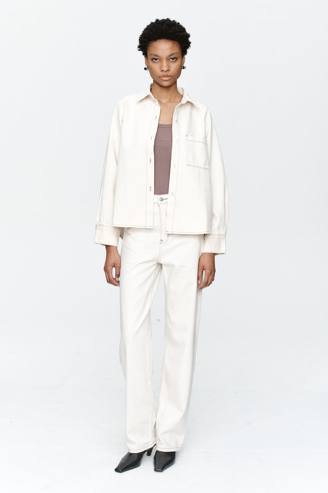 Marle Pearl Shirt - Ecru