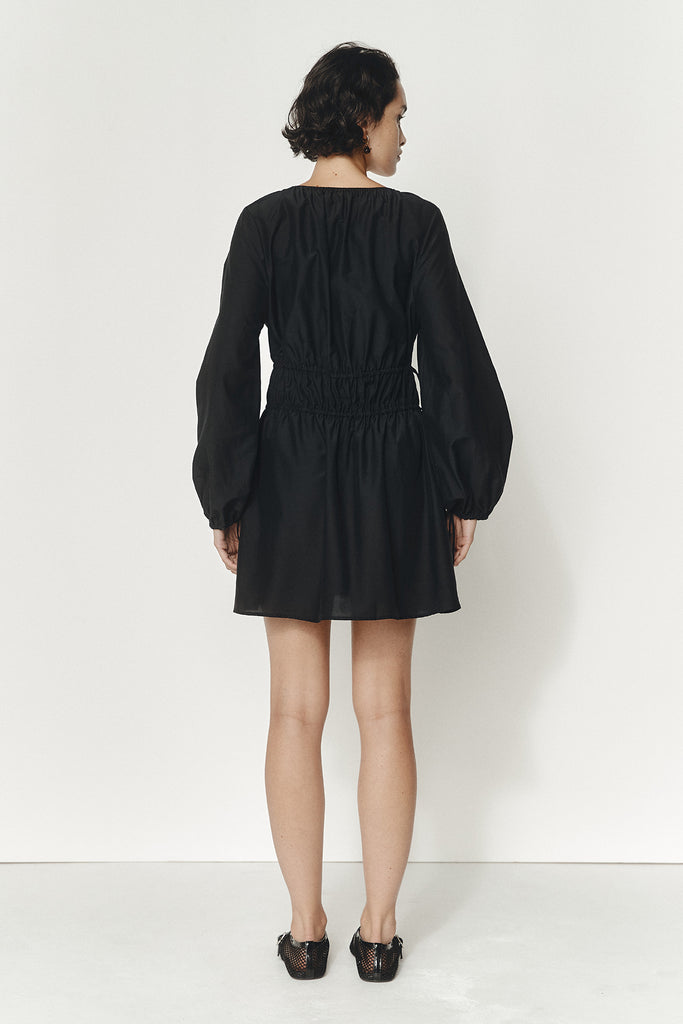 Marle Theresa Dress - Cotton/Silk - Black