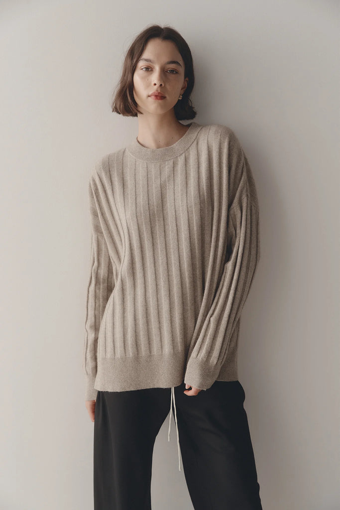 Marle Joni Jumper - Possum/Merino/Silk - Porridge