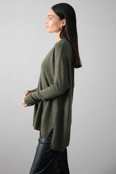 Mia Fratino Boyfriend Vee - Cashmere - Military