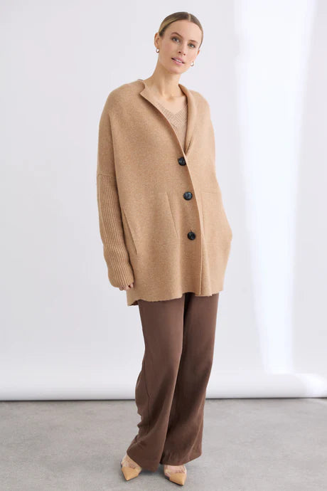 Mia Fratino Paige Cashmere Jacket - Hazel