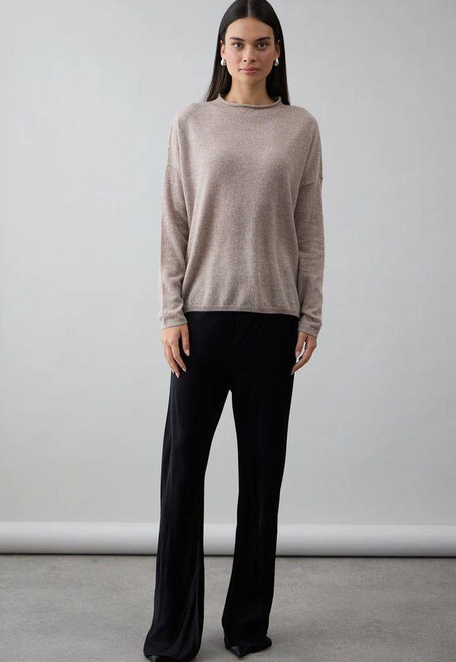 Mia Fratino Sloane Mock Neck - Espresso
