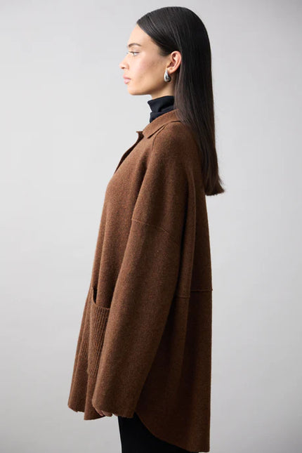 Mia Fratino Brixton Jacket - Merino/Cashmere - Umber