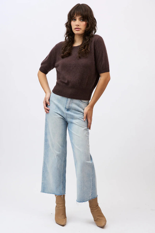 Mia Fratino Birdie Tee - Dark Chocolate