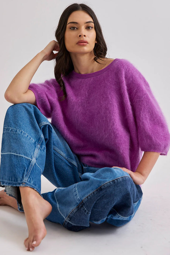 Mia Fratino Eliza Tee - Electric Purple