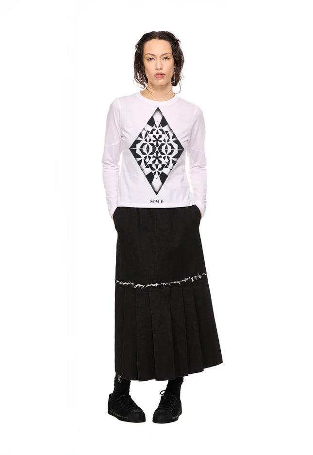 NOM*d Base Long Sleeve - Black Diamond Stencil