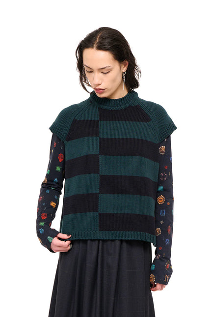 Nom*d Block Party Vest - Forest/Navy