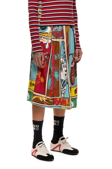 NOM*d Classics Skirt - Comic Strip Print