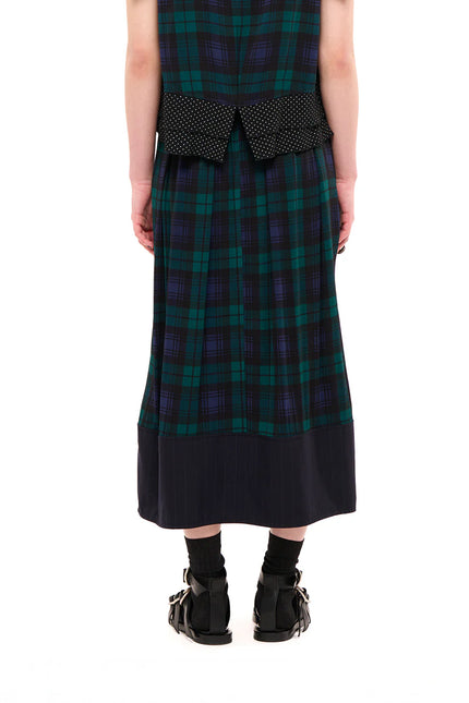 NOM*d Compilation Skirt - Viscose - Blackwatch Tartan
