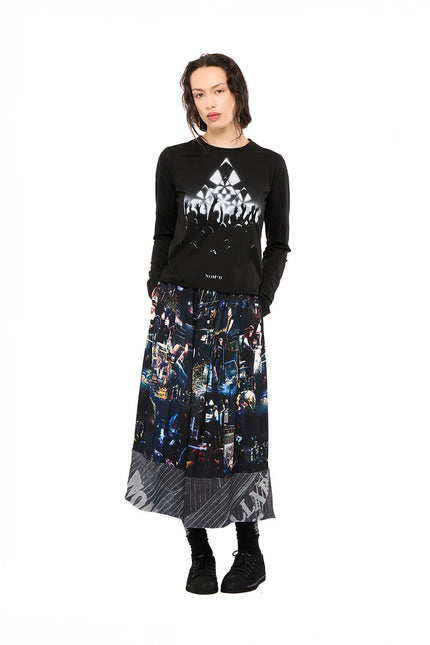 NOM*d Compilation Skirt - Viscose crepe - Danse Party Print
