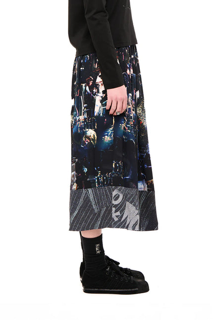 NOM*d Compilation Skirt - Viscose crepe - Danse Party Print