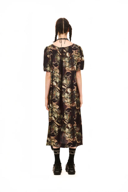 Nom*d Janus Dress - Three Sisters Print Mix