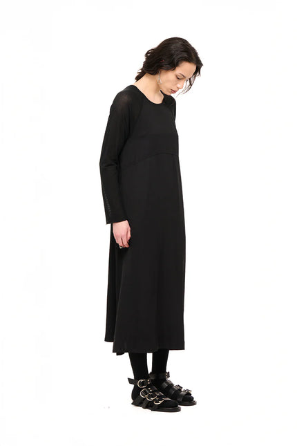 Nom*d Unmixed Slip Dress - Black