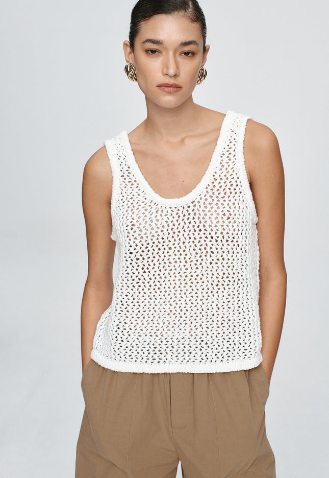 Marle Nova Top - Blanc
