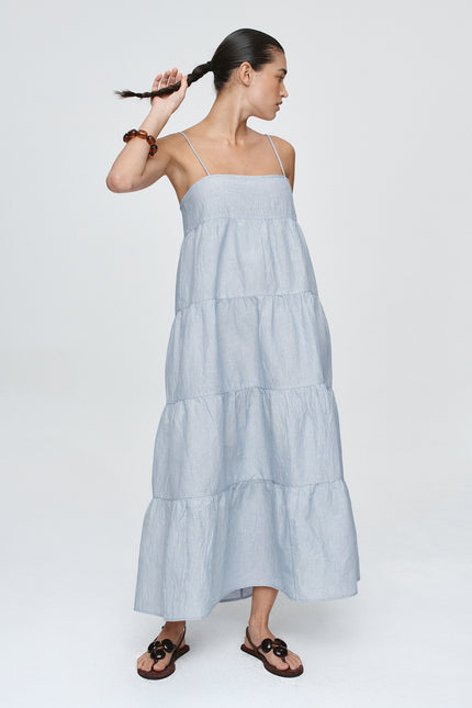 Marle Ophelia Dress - Bleu Stripe