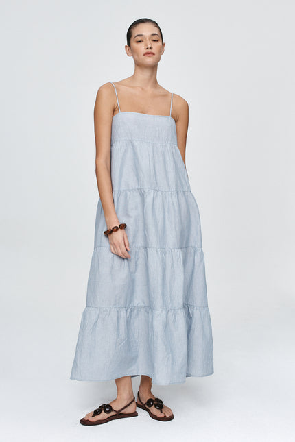 Marle Ophelia Dress - Bleu Stripe