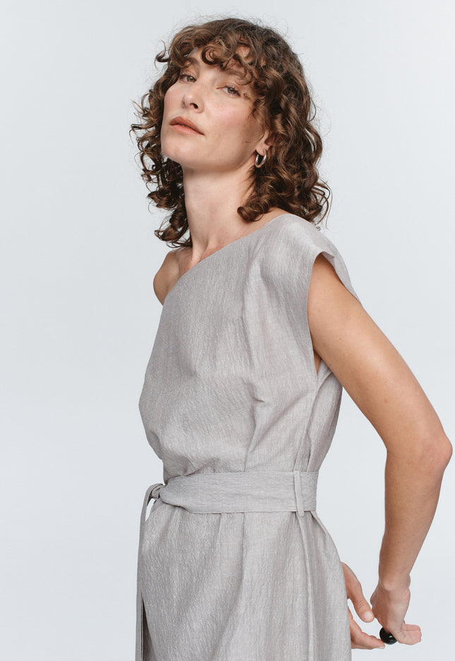 Marle Oscar Dress - Chocolate Stripe
