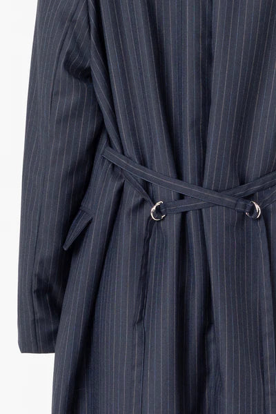 Company of Strangers Powersuit Jacket - Charcoal Wool Stripe