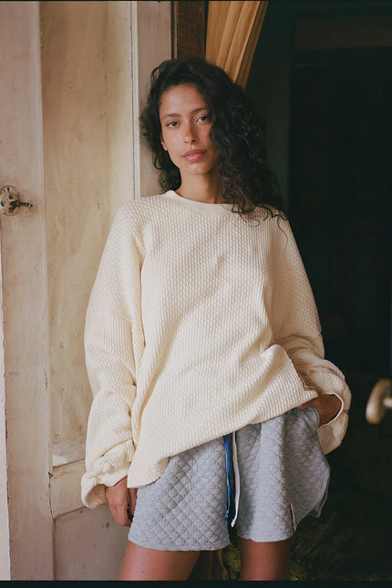 Kinga Csilla Pomiciare Canto Knit Jumper - 100% Cotton - Cream